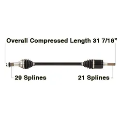 Tytaneum Heavy Duty Front Left CV Axle