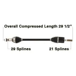 Tytaneum Heavy Duty Front Left CV Axle