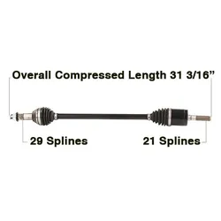 Tytaneum Heavy Duty Front Left CV Axle