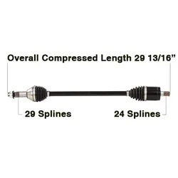 Tytaneum Heavy Duty Front Left or Right CV Axle