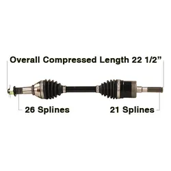 Tytaneum Heavy Duty Front Right CV Axle