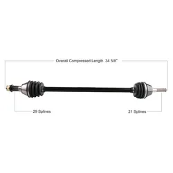Tytaneum Replacement CV Axle Front Left