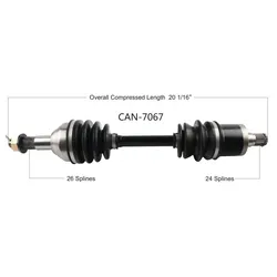 Tytaneum Replacement CV Axle Rear Right