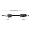 Tytaneum Replacement CV Axle Rear Left