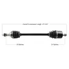 Tytaneum Replacement CV Axle Rear Right