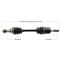 Tytaneum Replacement CV Axle Front Right