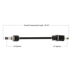 Tytaneum Rear Left Replacement CV Axle