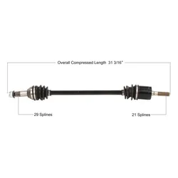 Tytaneum Rear Left Replacement CV Axle