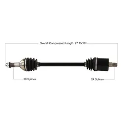 Tytaneum Rear Left Replacement CV Axle