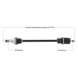 Tytaneum Front Left or Right Replacement CV Axle