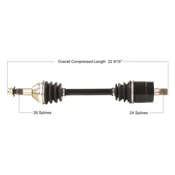 Tytaneum Rear Left Replacement CV Axle