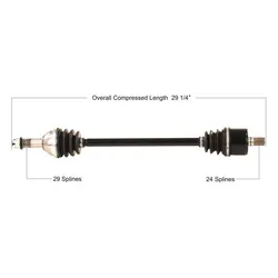 Tytaneum Rear Left or Right Replacement CV Axle
