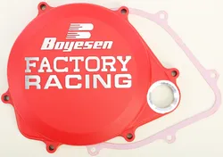 Boyesen Red Chrome Factory Racing Clutch Cover