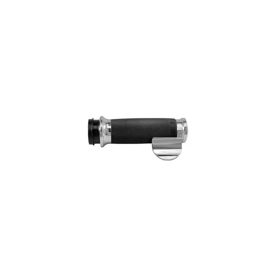 Avon Black Chrome Custom Contour Grips Throttle Boss TBW 1
