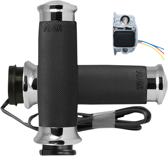 Avon Heated Grips Custom Contour TBW Chrome