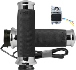 Avon Heated Grips Custom Contour TBW Chrome