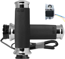 Avon Heated Grips Custom Contour Cable Chrome