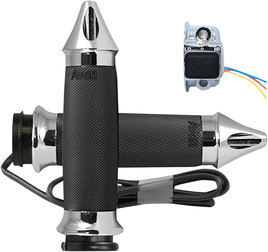 Avon Heated Grips Custom Contour Spike TBW Chrome