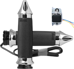 Avon Heated Grips Contour Spike Cable Chrome