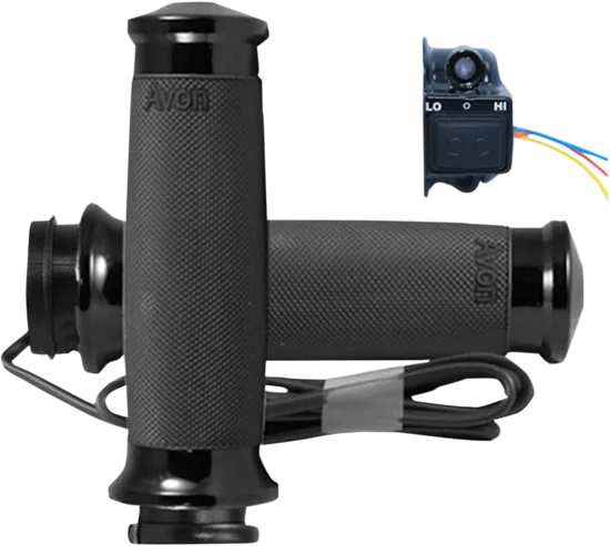Avon Heated Grips Custom Contour TBW Black Anodized