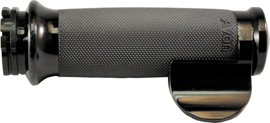 Avon Black Custom Contour Spike Grips Cable Throttle