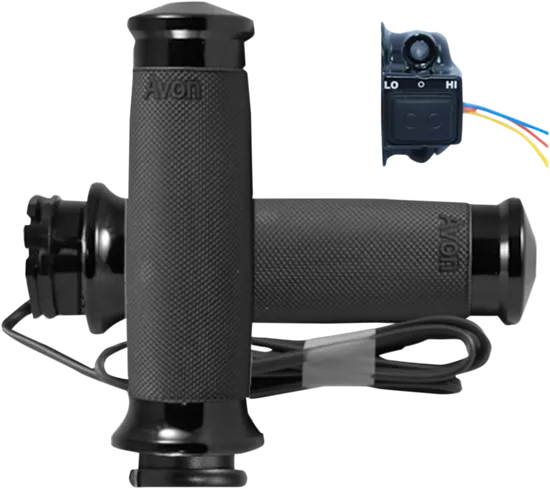 Avon Heated Grips Custom Contour Cable Black Anodized