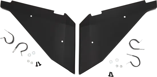 Moose Stealth Black Lower Door Panel Insert Kit Pair