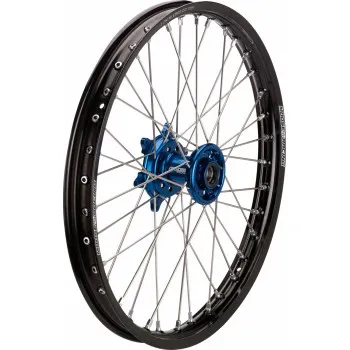 Moose Black SX1 Complete Wheel Assembly 18x2.15 Blue Hub