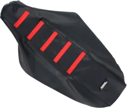 Moose Black Red Rubber High Traction Ribbed Seat Cover For Honda CR
