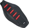 Moose Black Red Rubber High Traction Ribbed Seat Cover For Honda CRF