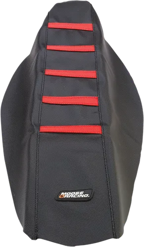 Moose Black Red Rubber High Traction Ribbed Seat Cover For Honda CRF
