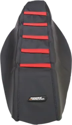 Moose Black Red Rubber High Traction Ribbed Seat Cover For Honda CRF