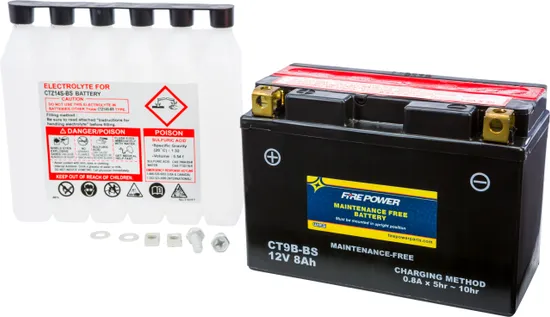 Fire Power Maintenance Free 12V Battery YT9B-BS