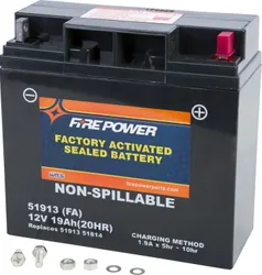 Fire Power Factory Sealed 12V Battery YTX14H-BS