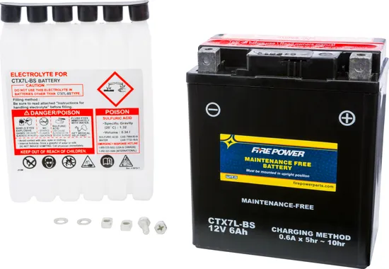 Fire Power Maintenance Free 12V Battery CTX7L-BS