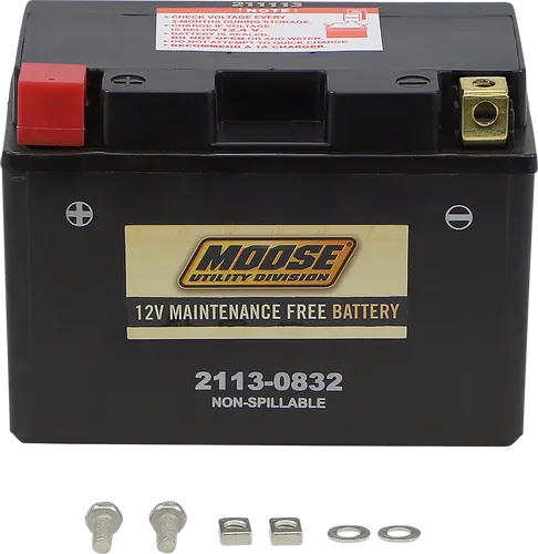 Moose Utility Factory-Activated AGM Maintenance-Free Battery 1