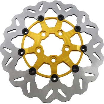 Galfer Stainless Steel 11.8 Gold Floating Wave Rear Brake Rotor
