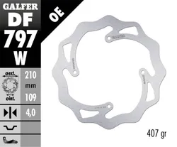 Galfer Wave Rear Brake Rotor