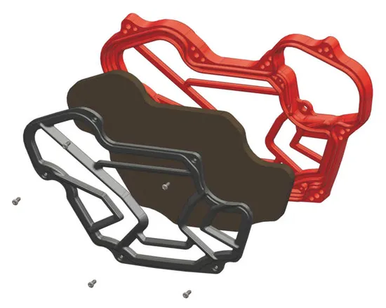 Koso Black Red Foam Hurricane Racing Air Filter