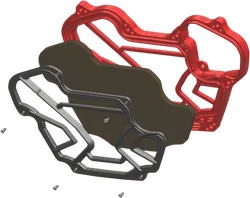 Koso Black Red Foam Hurricane Racing Air Filter