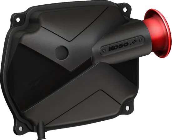 Koso Black Red Hurricane Racing Air Filter Cover