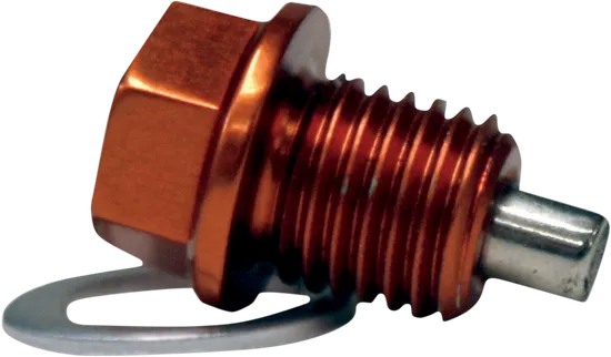 Moose Racing Orange Aluminum Magnetic Drain Plug Bolt Screw