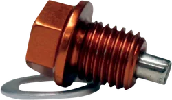 Moose Racing Orange Aluminum Magnetic Drain Plug Bolt Screw