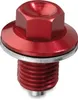 Moose  Red Aluminum Magnetic Drain Plug Bolt Screw