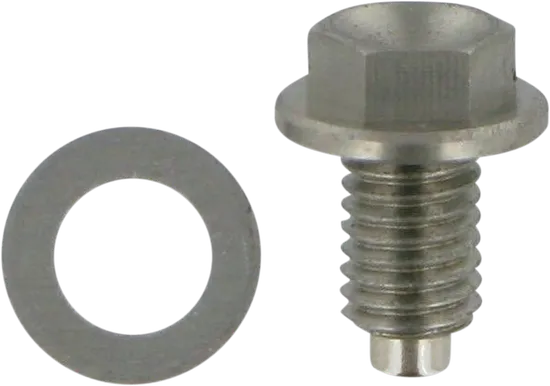 Moose Silver Aluminum Magnetic Drain Plug Bolt Screw
