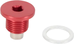 Moose Red Aluminum Magnetic Case Oil Drain Plug Bolt