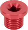 Moose Racing Red Aluminum Magnetic Side Oil Drain Plug Bolt