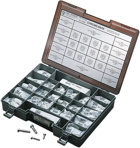 DS Chrome Hex Head Bolt Assortment Coarse Thread for Street Bikes