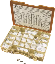 DS Chrome Button Head Bolt Assortment Kit 8-32 to 3/8in-24