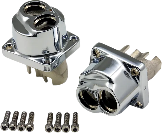 DS Polished Chrome Aluminum Lifter Block Pair